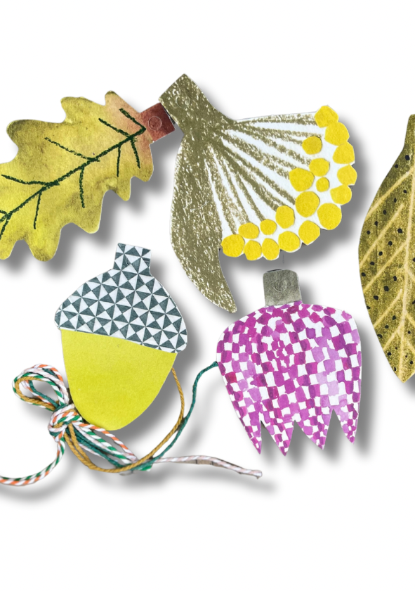 Large Recycled Botanical Gift Tags