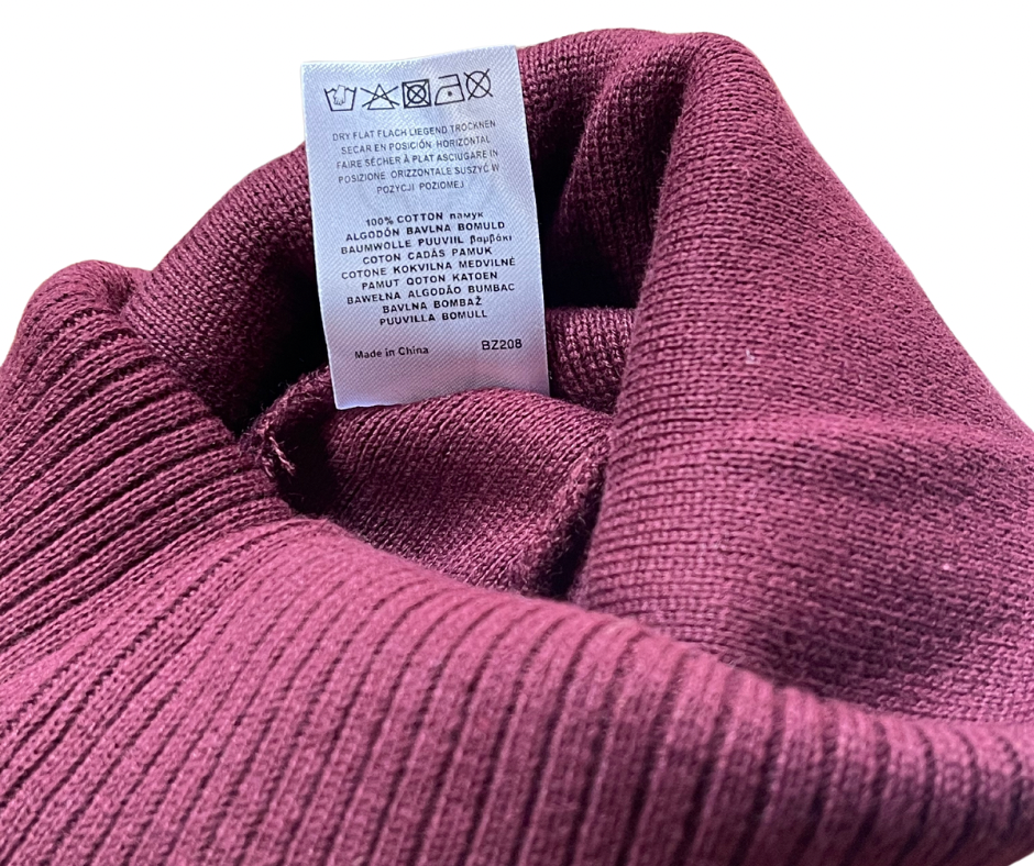 AUBERGINE. Bonnets écologiques. Fabriqués à partir de coton 100 % biologique.