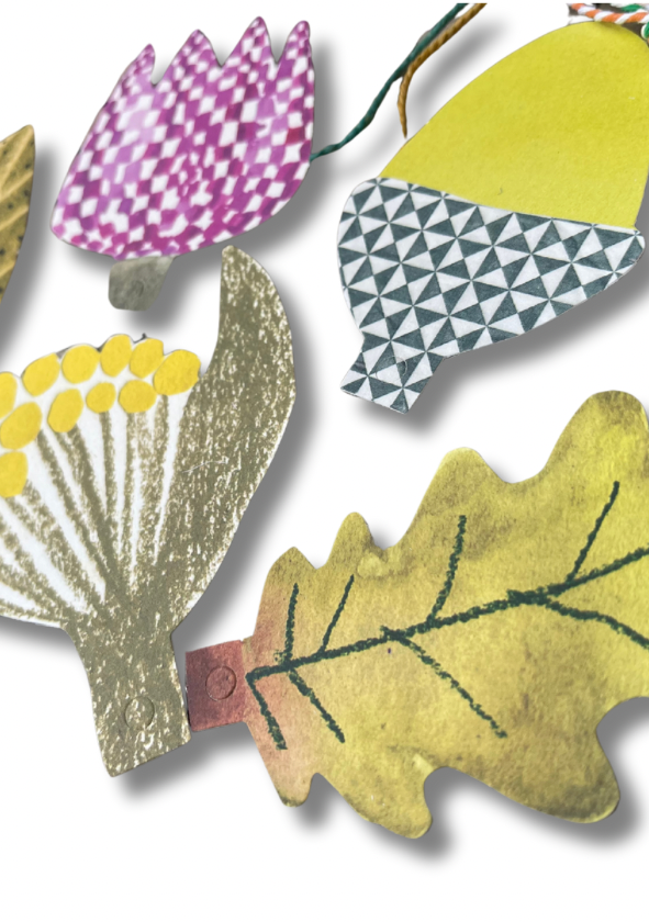 Large Recycled Botanical Gift Tags