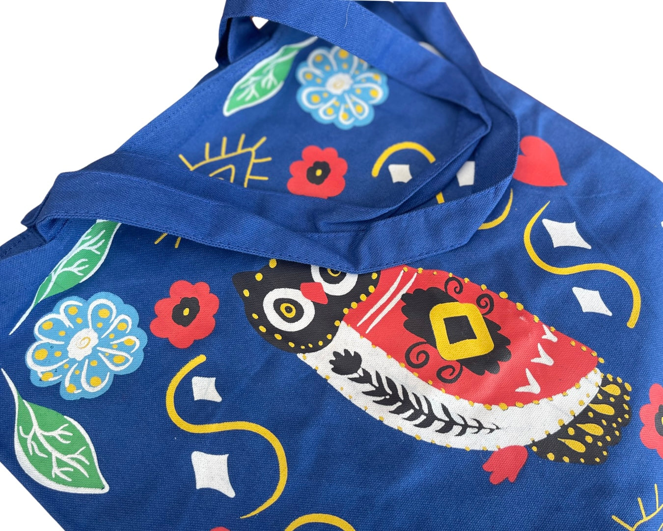 Umweltfreundliche Tasche aus recycelter Baumwolle.