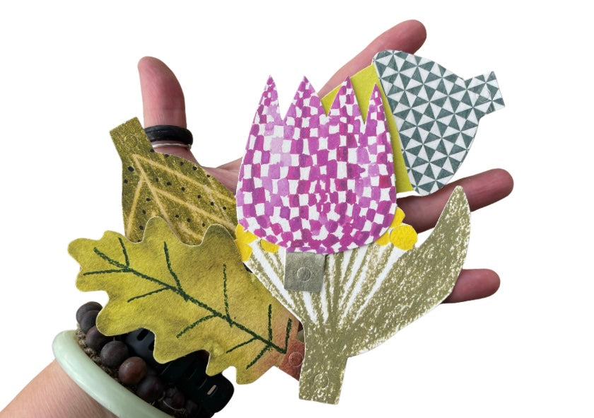 Large Recycled Botanical Gift Tags