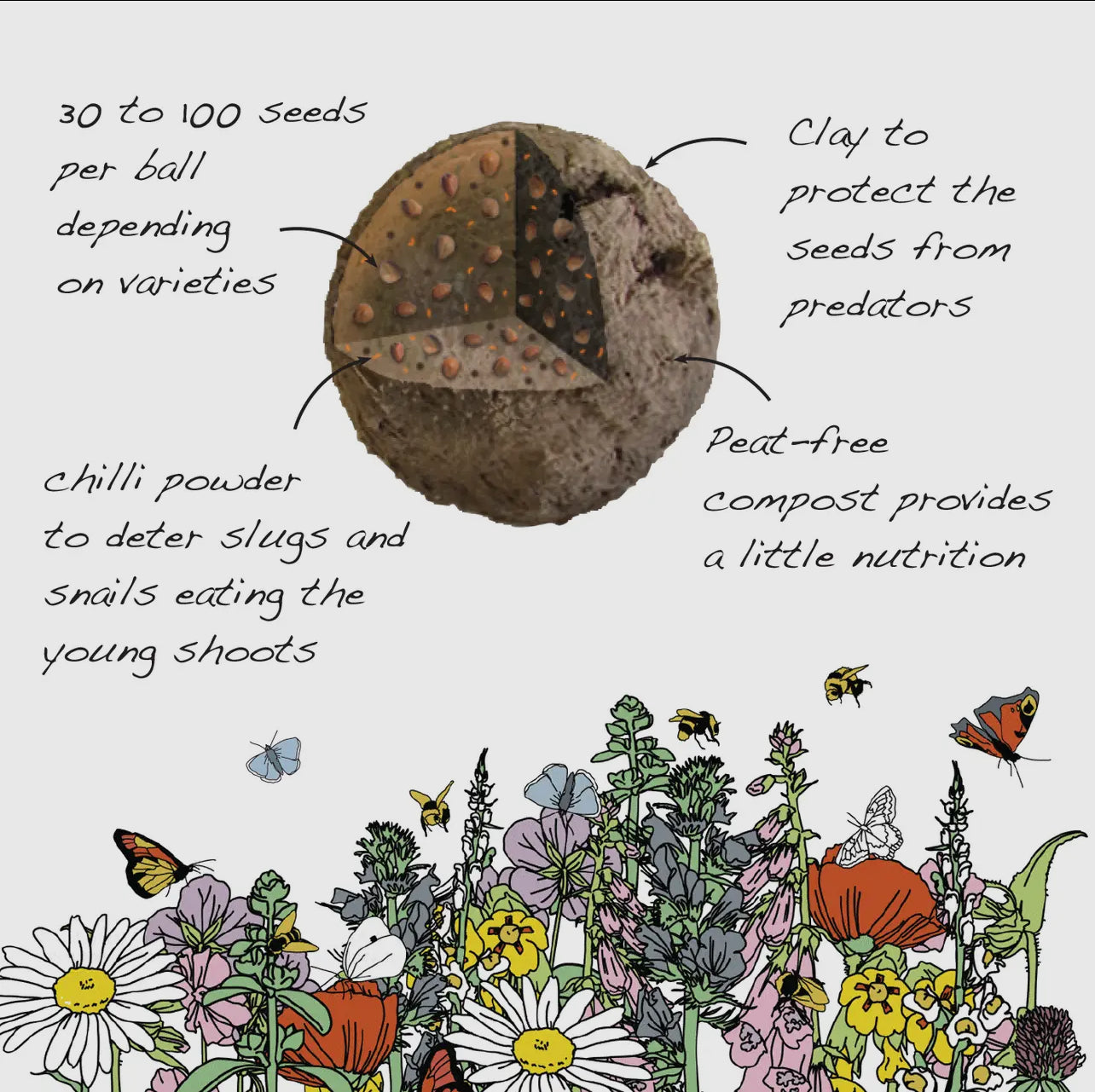 Poppy seed bombs. Flower bombs Save The Bees! Great as little gifts (perfect for remembrance) or to re-wild your garden. Bee friendly plants and gifts, made in the UK.
