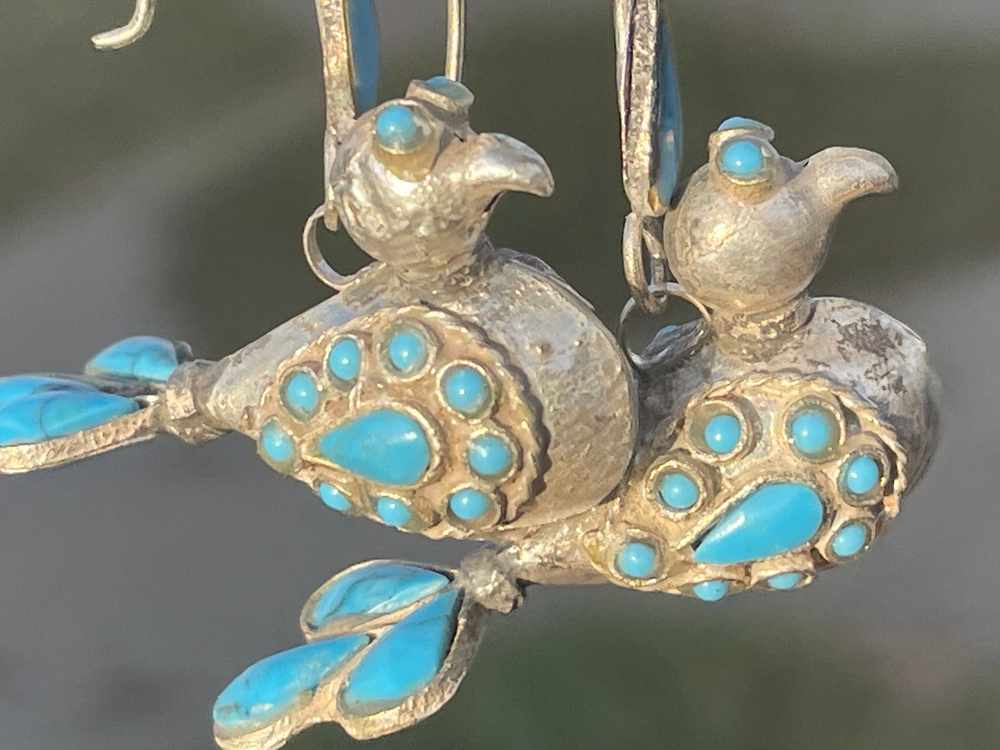 Gypsy jewellery, vintage bird earrings, silver bird earrings, vintage bird jewellery, ethical jewellery, gypsy earrings, unusual gift ideas