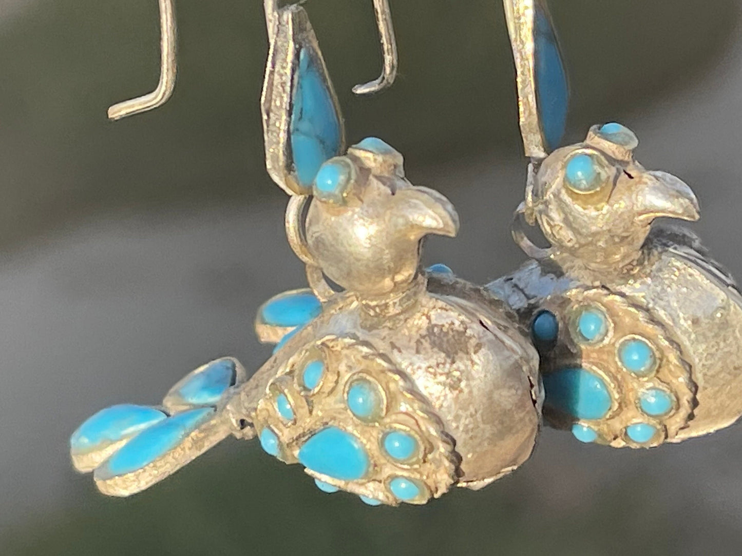 Gypsy jewellery, vintage bird earrings, silver bird earrings, vintage bird jewellery, ethical jewellery, gypsy earrings, unusual gift ideas
