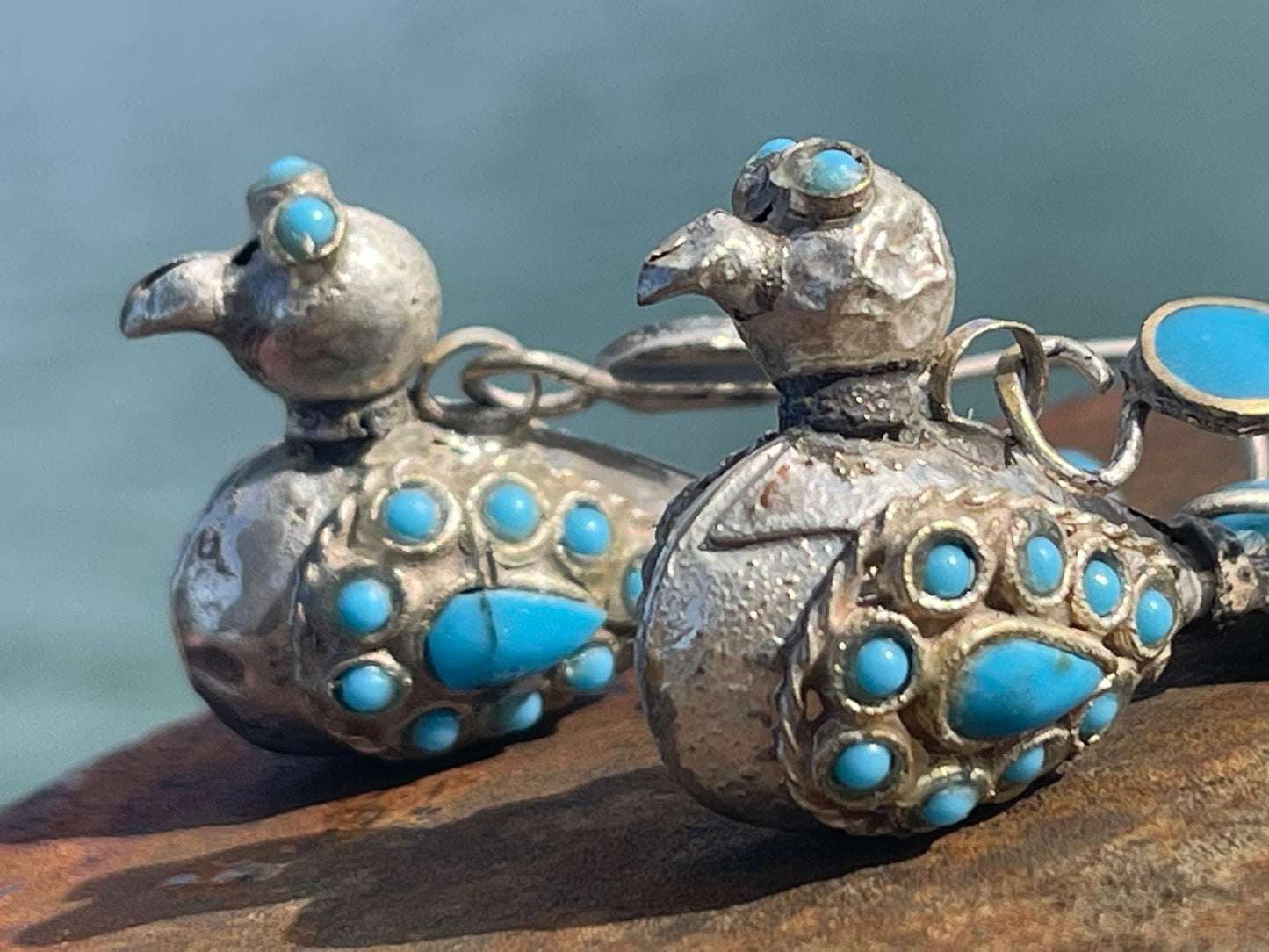 Gypsy jewellery, vintage bird earrings, silver bird earrings, vintage bird jewellery, ethical jewellery, gypsy earrings, unusual gift ideas