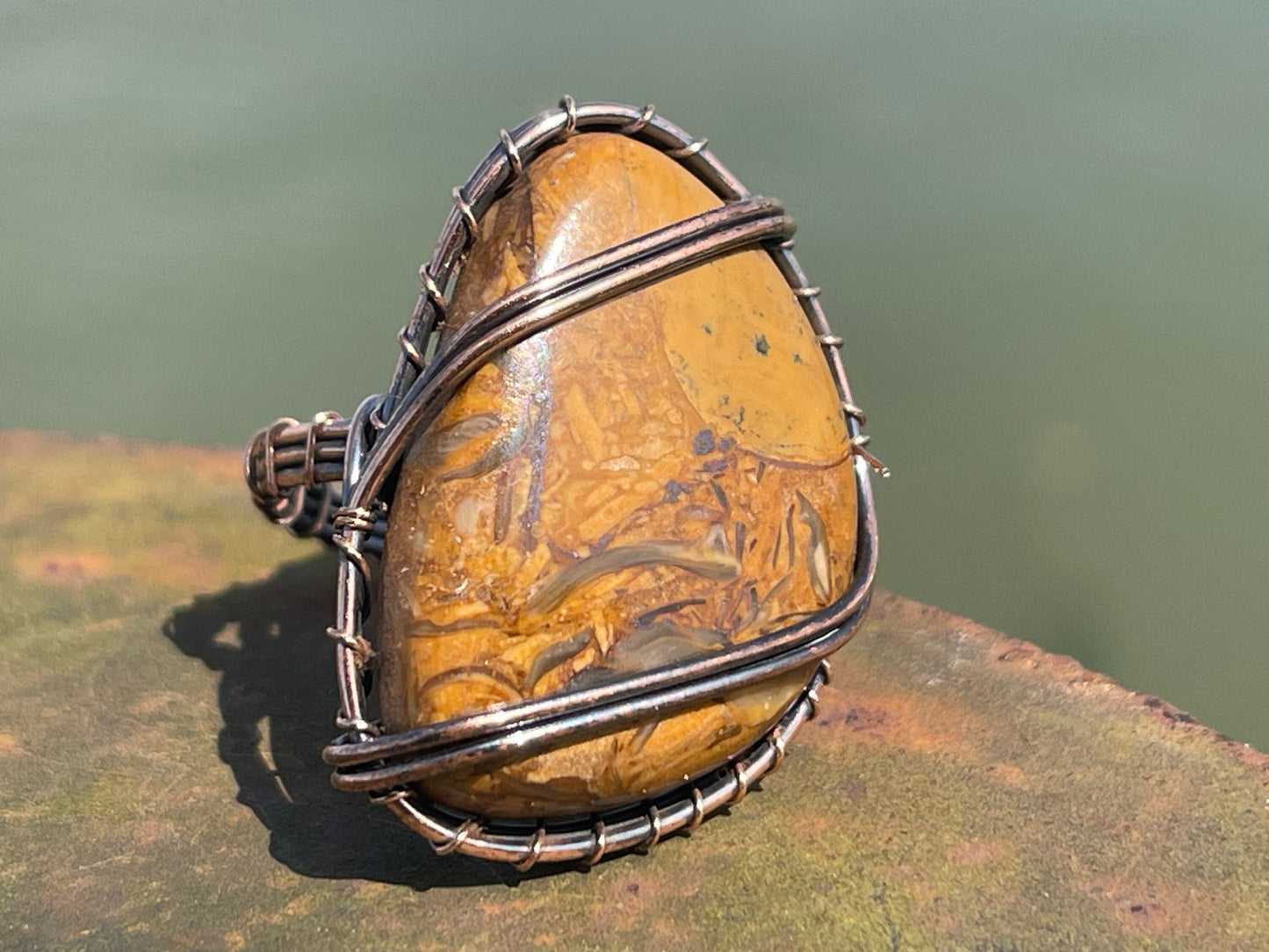 Tigers eye ring, unique gift for her, boho ring, boho jewellery, ethical jewellery, gift for him, hippy jewellery, tigers eye jewellery