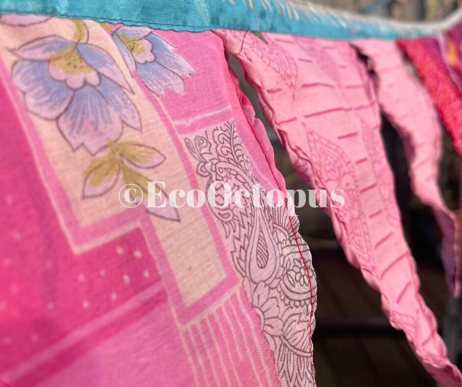 Guirlande ROSE. Guirlande bohème pour fêtes, mariages, hime et jardin.