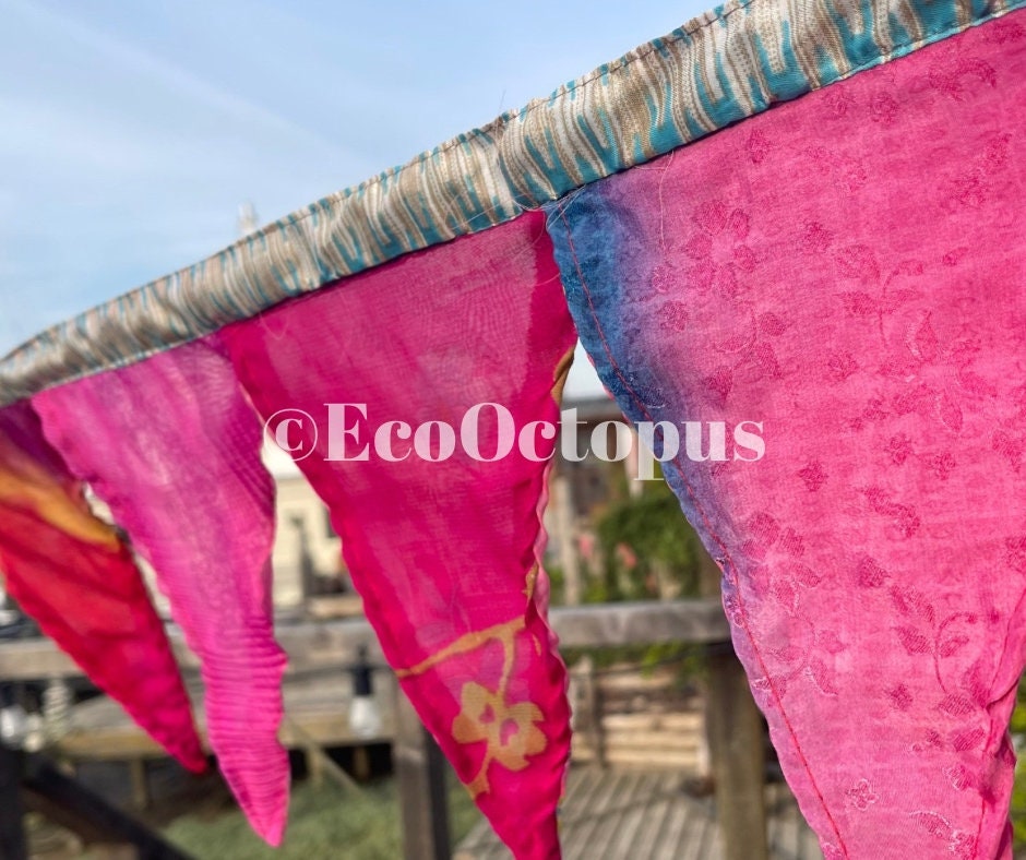 Guirlande ROSE. Guirlande bohème pour fêtes, mariages, hime et jardin.