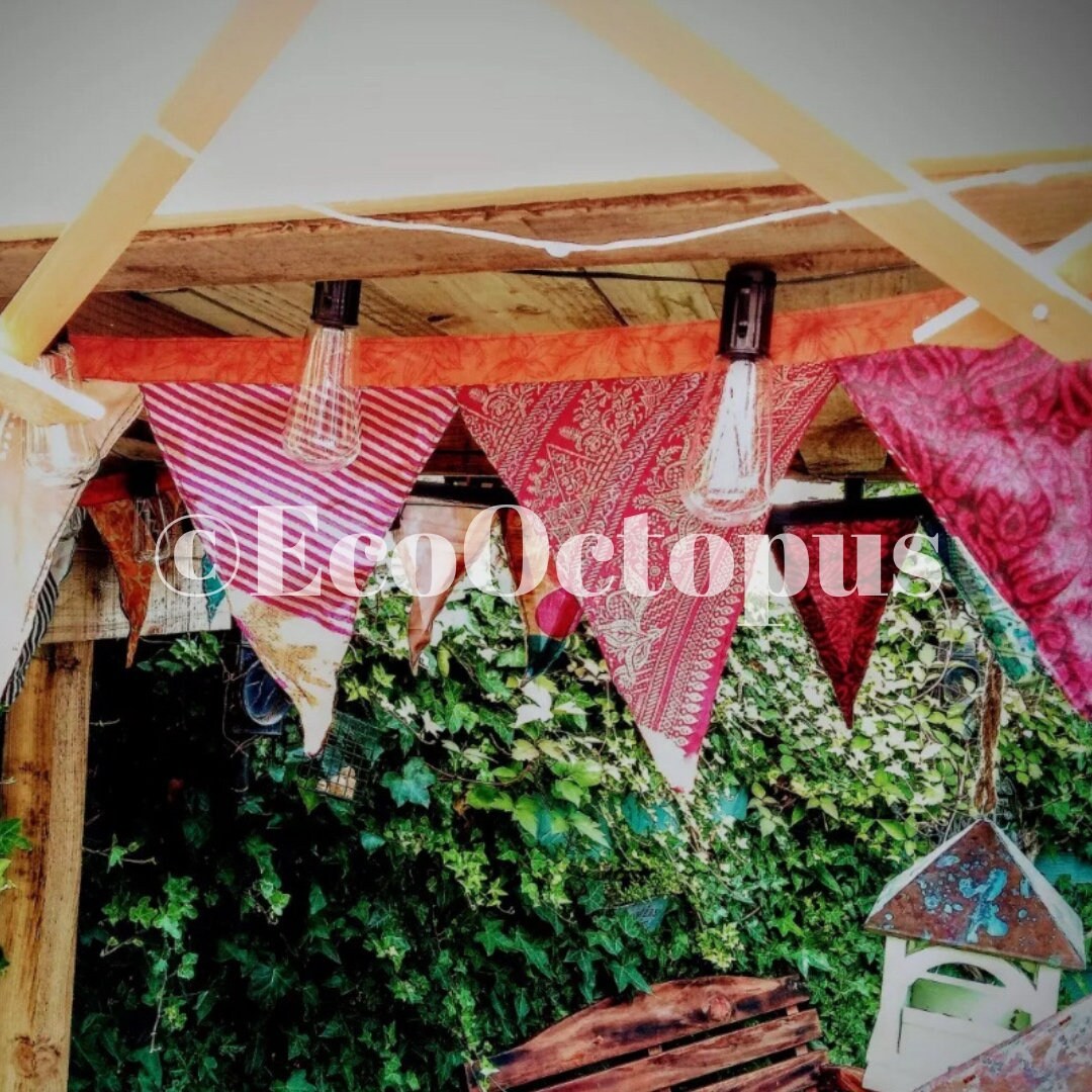 Guirlande ROSE. Guirlande bohème pour fêtes, mariages, hime et jardin.