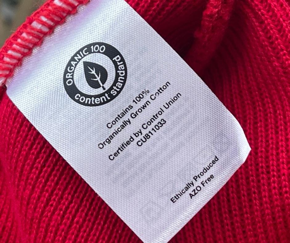 BIG RED. Bonnets écologiques. Fabriqués à 100 % en coton issu de l'agriculture biologique.