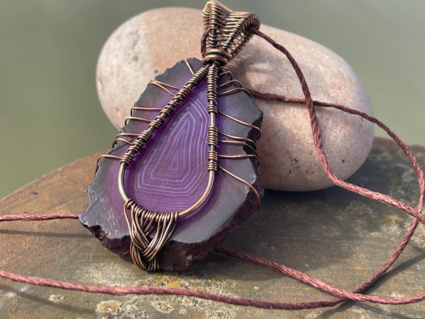 Solar agate necklace, boho necklace, gift for her, tree of life necklace, boho necklace, tree of life pendant. Tree of life jewellery