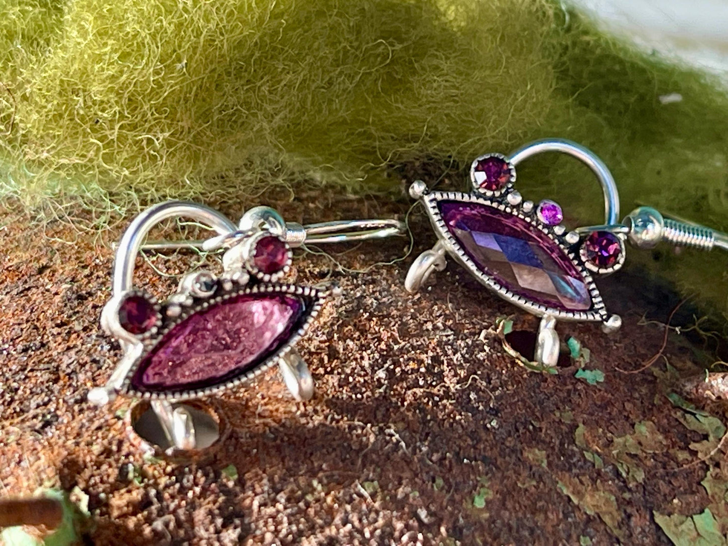 Wide Mouth Frog Earrings on recycled sterling silver. Eco friendly jewellery. Ethical jewelery. handmade frog jewellery. Gift for frog lover