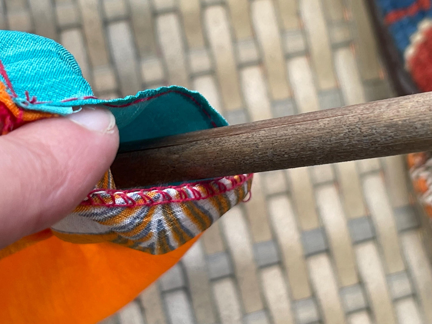 Handmade orange curtains, Recycled Vintage Curtains, Boho Style, Ethical Furnishings, Romantic Gift, Unique Home decor, eco friendly curtain