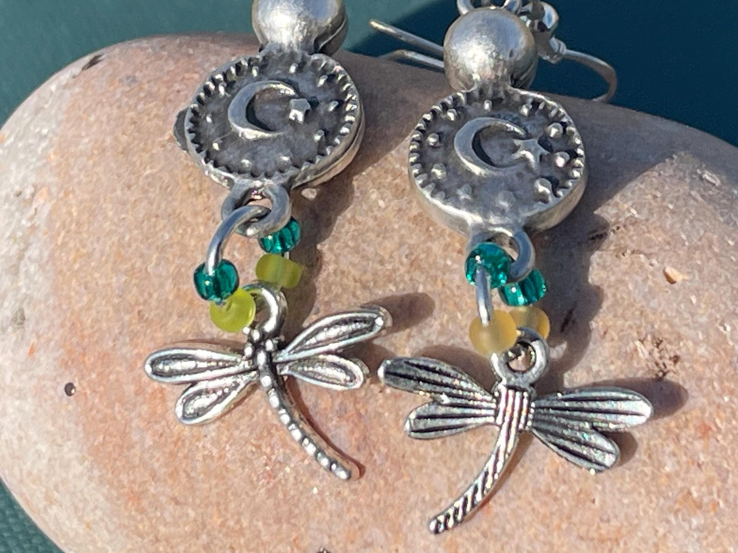Dragonfly earrings. Gift for her, ethical jewellery dragonfly jewellery, dragonfly presents.