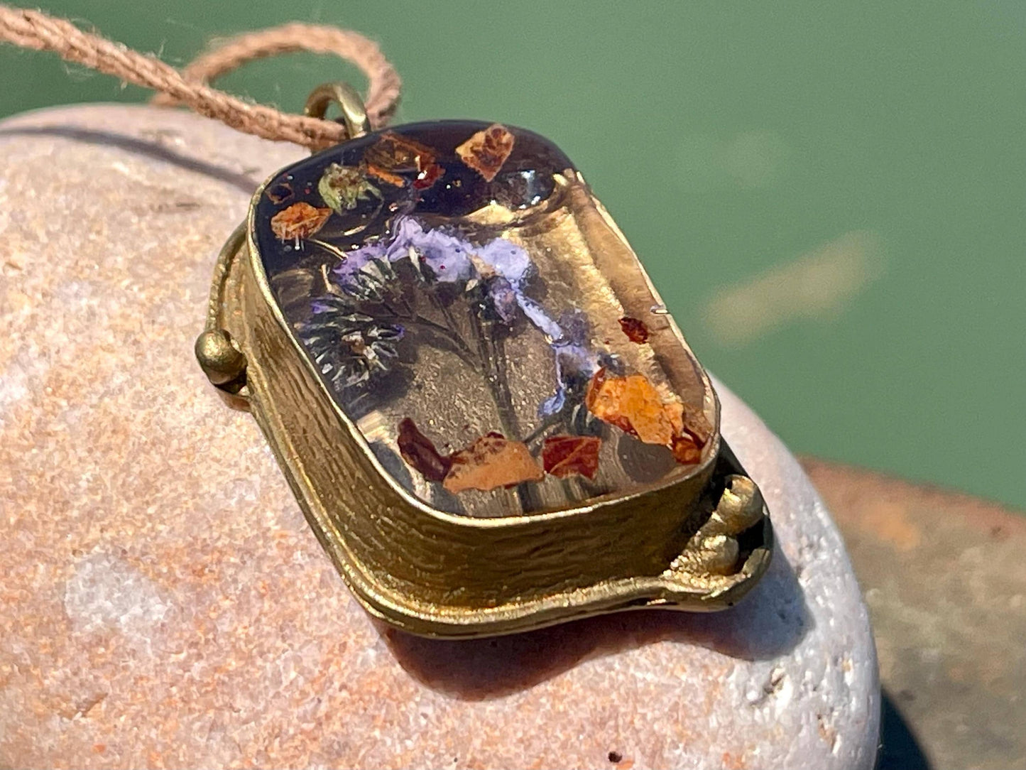 Forget me not necklace. Flower necklace, boho jewellery. Unique jewellery. Boho necklace. Gift for chilli lover, unique necklace