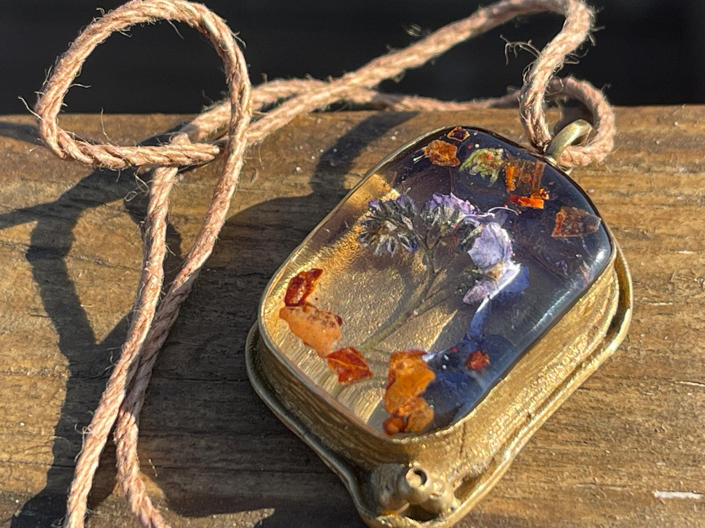 Forget me not necklace. Flower necklace, boho jewellery. Unique jewellery. Boho necklace. Gift for chilli lover, unique necklace