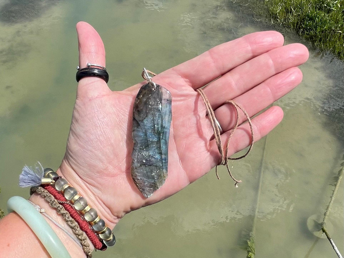 Labradorite necklace, labradorite jewellery, boho gift for her, unusual necklace, ethical jewellery, handmade necklace, labradorite pendant
