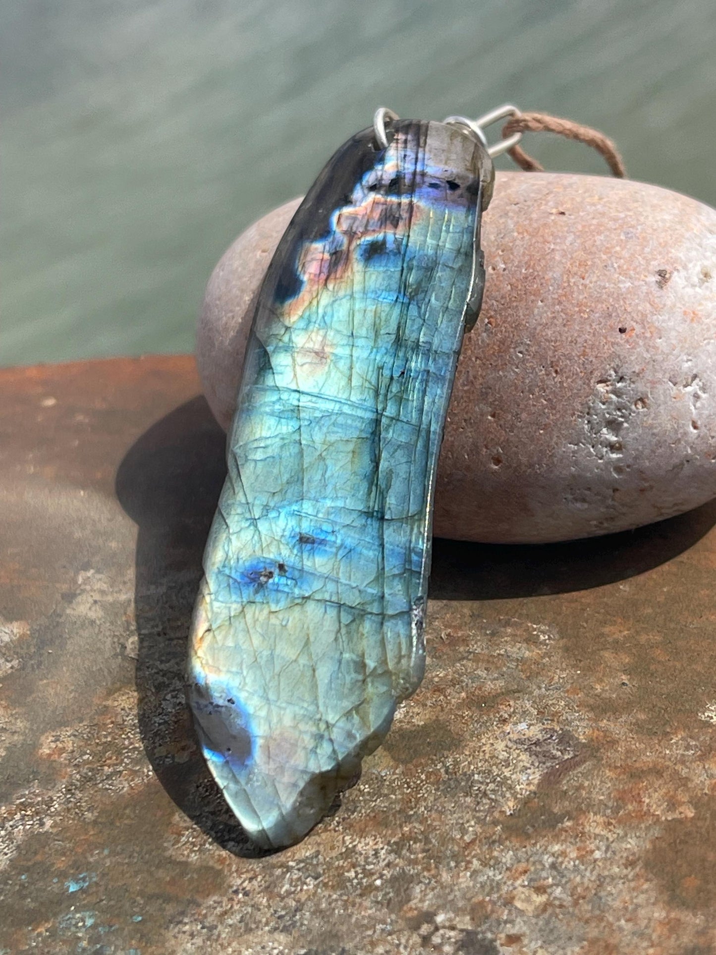 Labradorite necklace, labradorite jewellery, boho gift for her, unusual necklace, ethical jewellery, handmade necklace, labradorite pendant