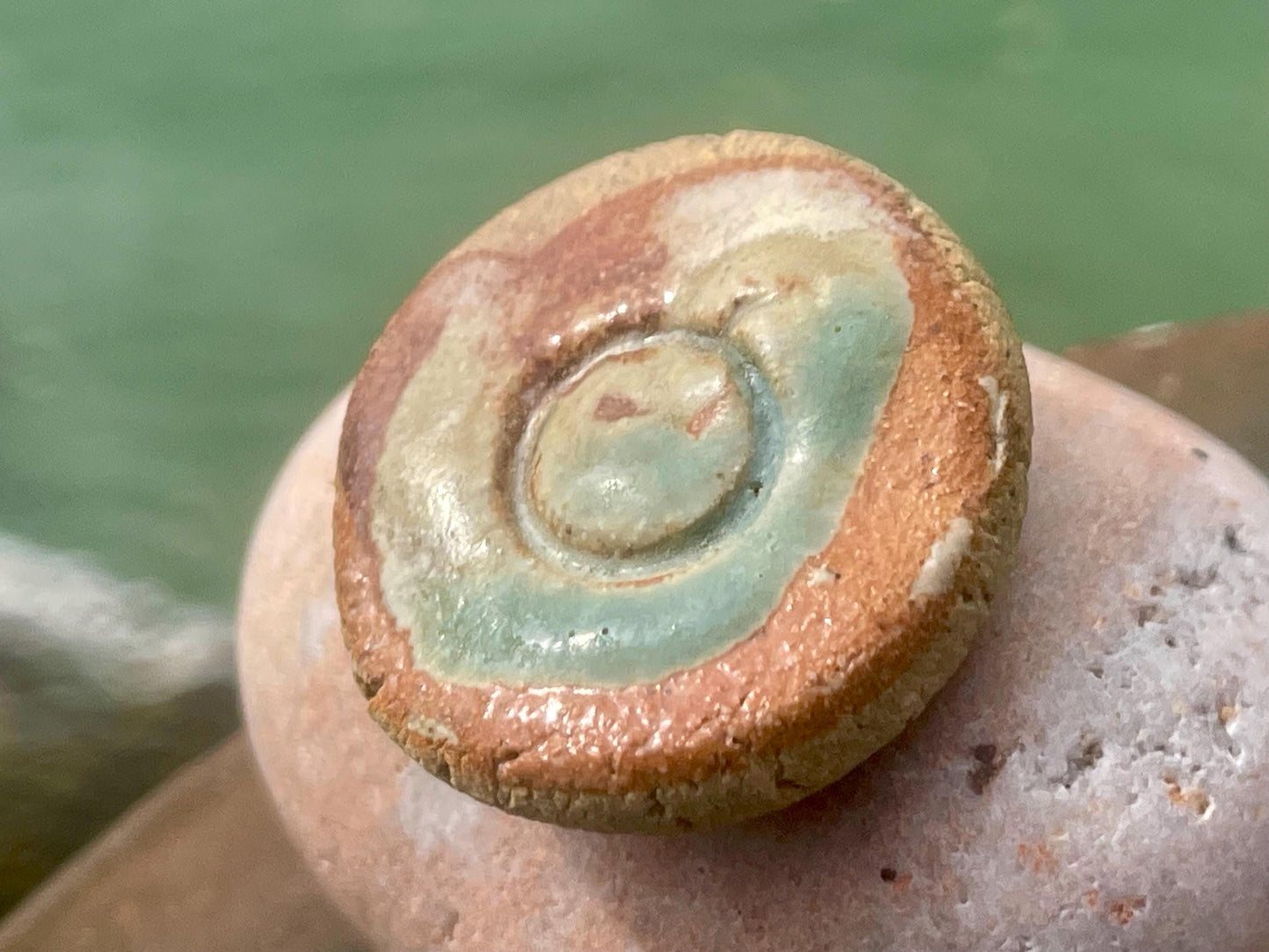 Melted sea glass brooch. Recycled brooch, handmade eco friendly jewellery, ethical jewellery, rustic brooch. eco gifts, boho jewellery