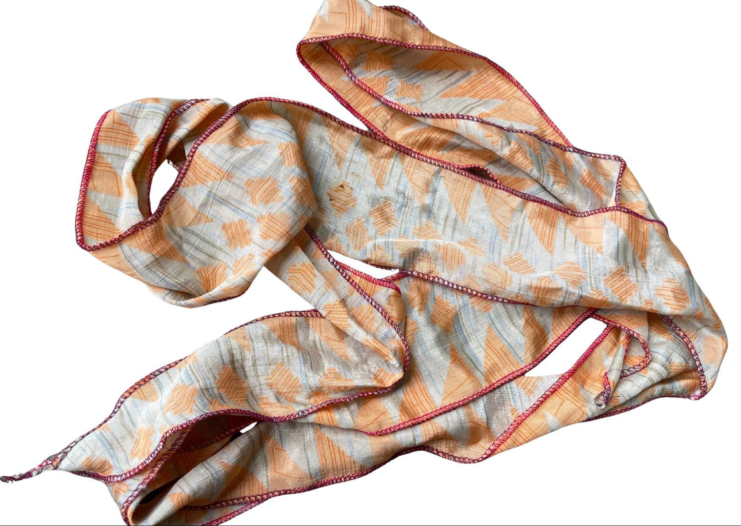SALE Recycled head scarves, wrist bands, head band, wrist wrap, recycled hair wraps, eco friendly gift for her, BOHO hair scarf, neck scarf