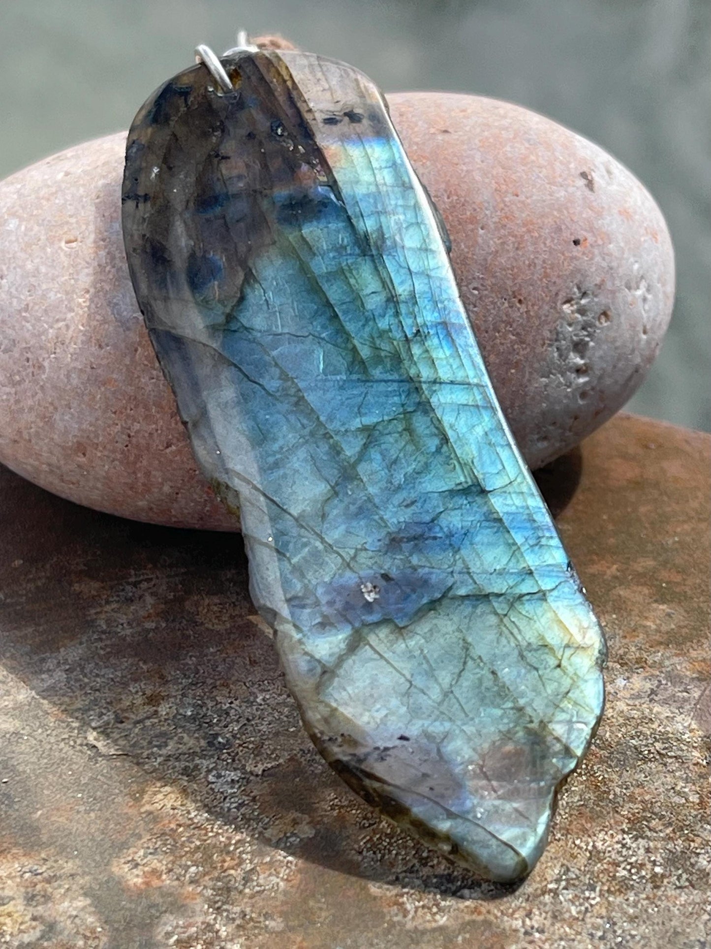 Labradorite necklace, labradorite jewellery, boho gift for her, unusual necklace, ethical jewellery, handmade necklace, labradorite pendant