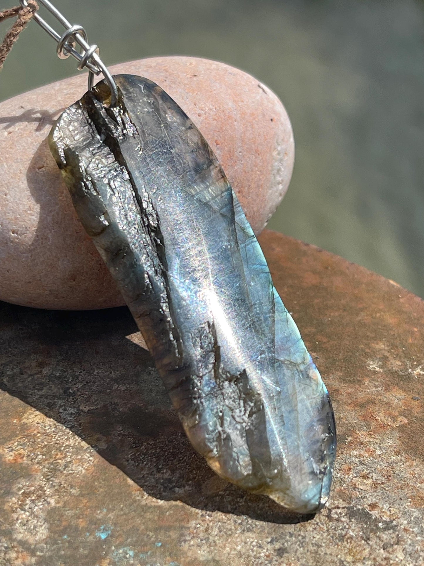 Labradorite necklace, labradorite jewellery, boho gift for her, unusual necklace, ethical jewellery, handmade necklace, labradorite pendant