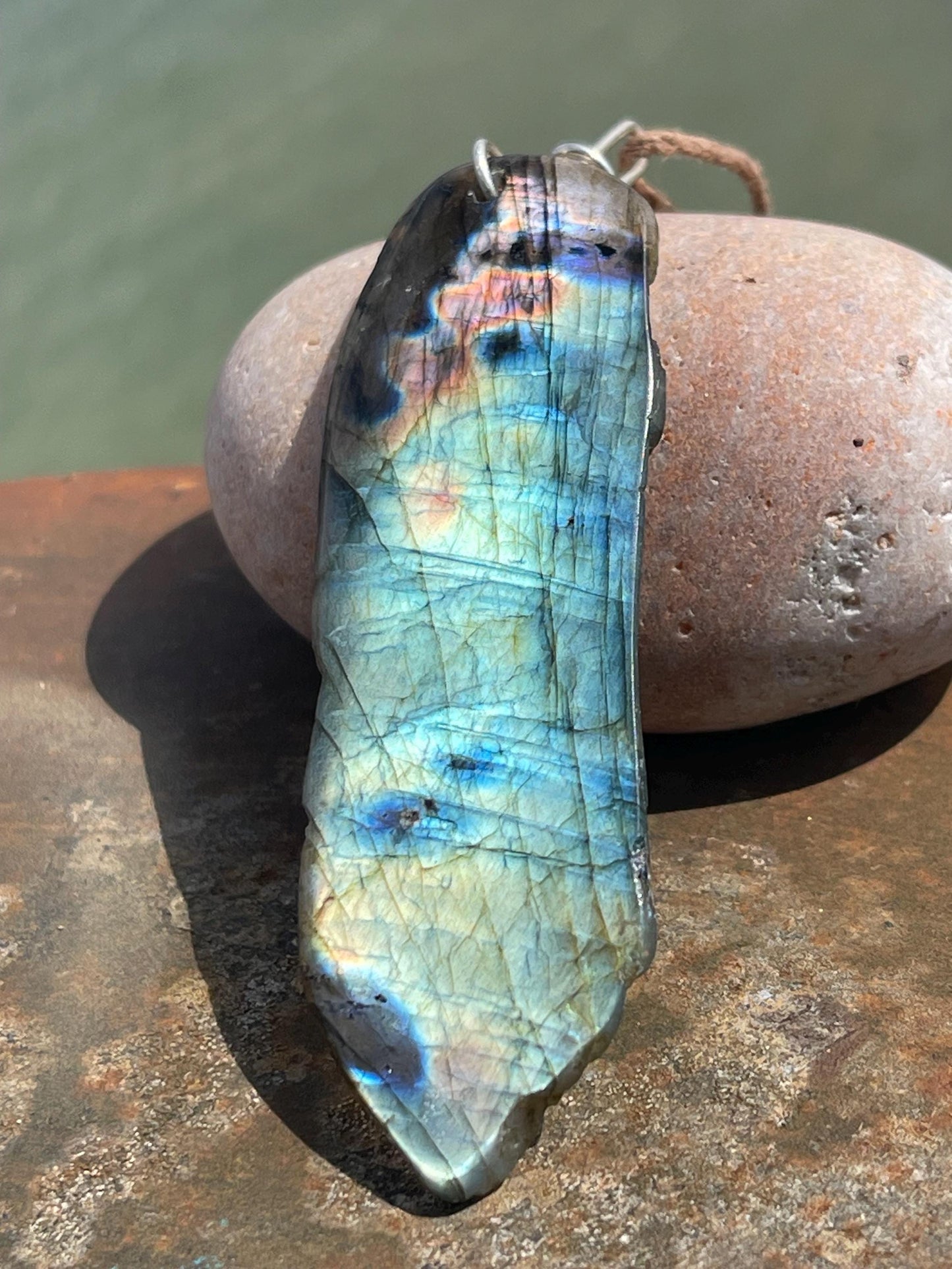 Labradorite necklace, labradorite jewellery, boho gift for her, unusual necklace, ethical jewellery, handmade necklace, labradorite pendant