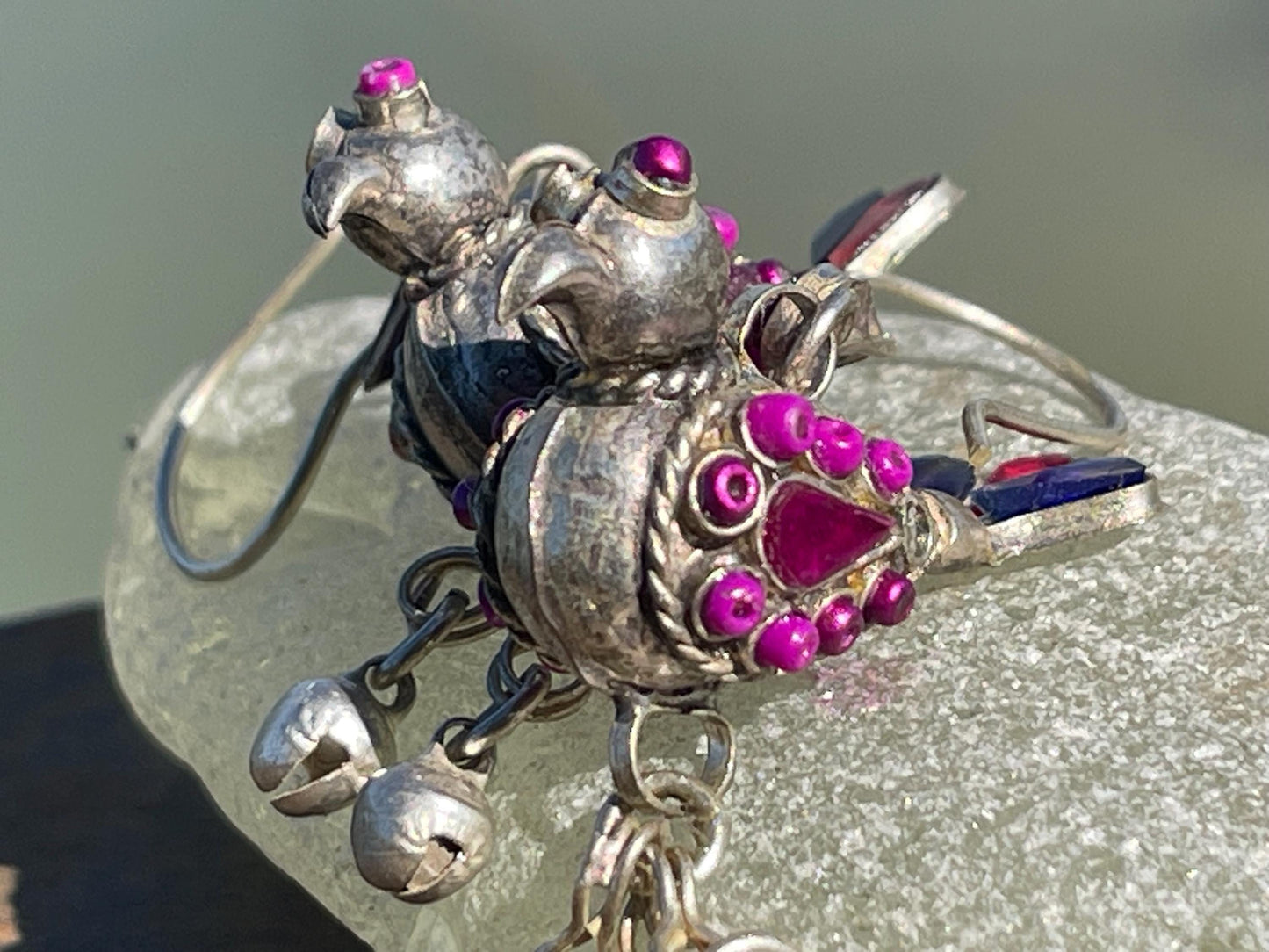 Gypsy jewellery, vintage bird earrings, silver bird earrings, vintage bird jewellery, ethical jewellery, gypsy earrings, unusual gift ideas
