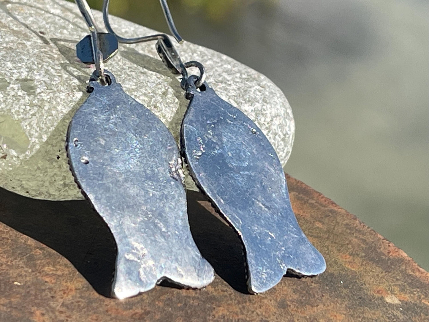 Gypsy jewellery, vintage fish earrings, silver fish earrings, vintage fish jewellery, ethical jewellery, gypsy earrings, unusual gift ideas