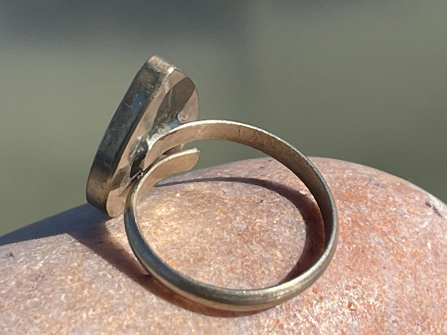 Ethically sourced turquoise ring. Unique gift for her, romantic gift, blue gemstone ring, ethical jewellery, handmade ring, boho ring