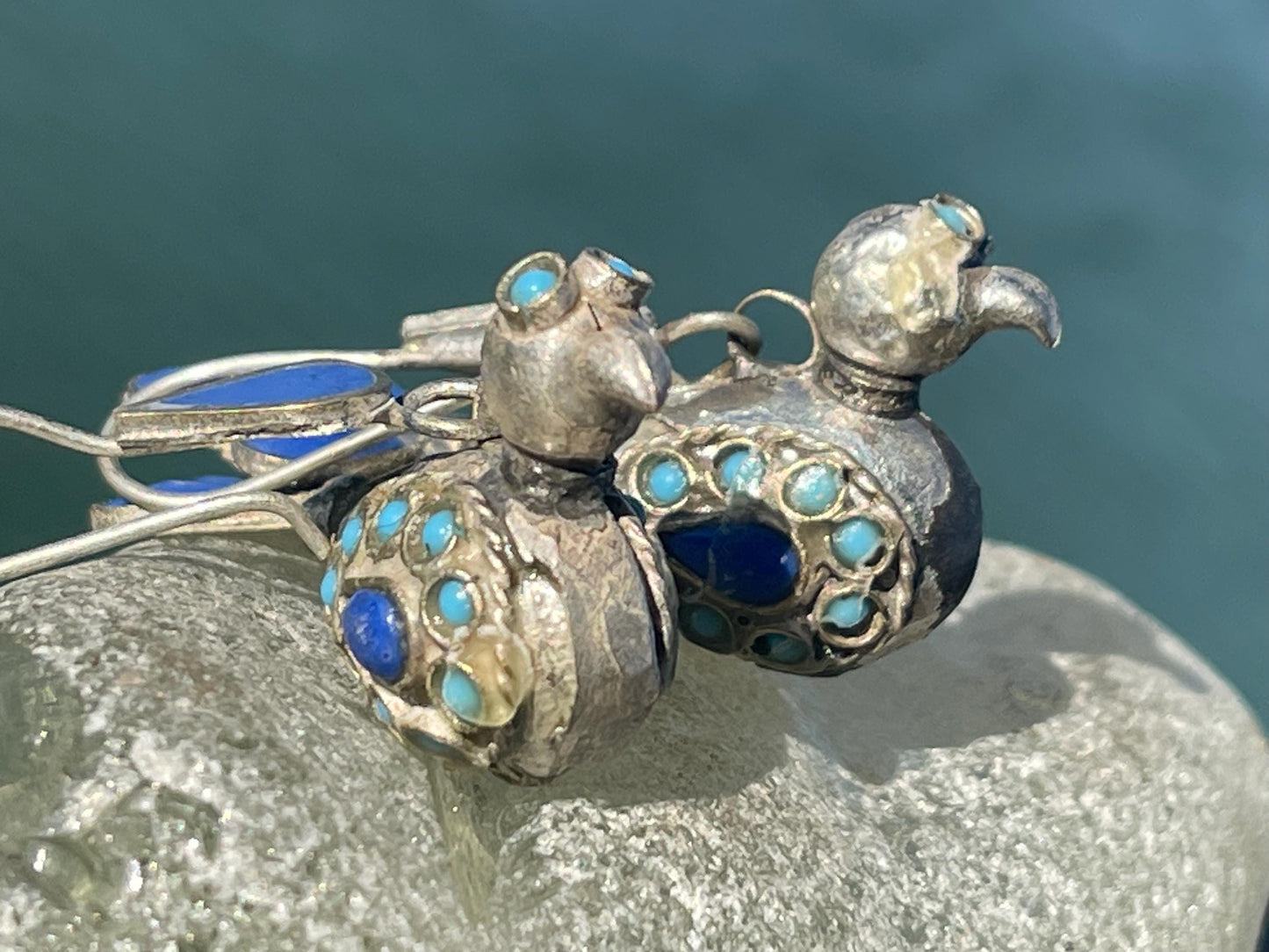 Gypsy jewellery, vintage bird earrings, silver bird earrings, vintage bird jewellery, ethical jewellery, gypsy earrings, unusual gift ideas