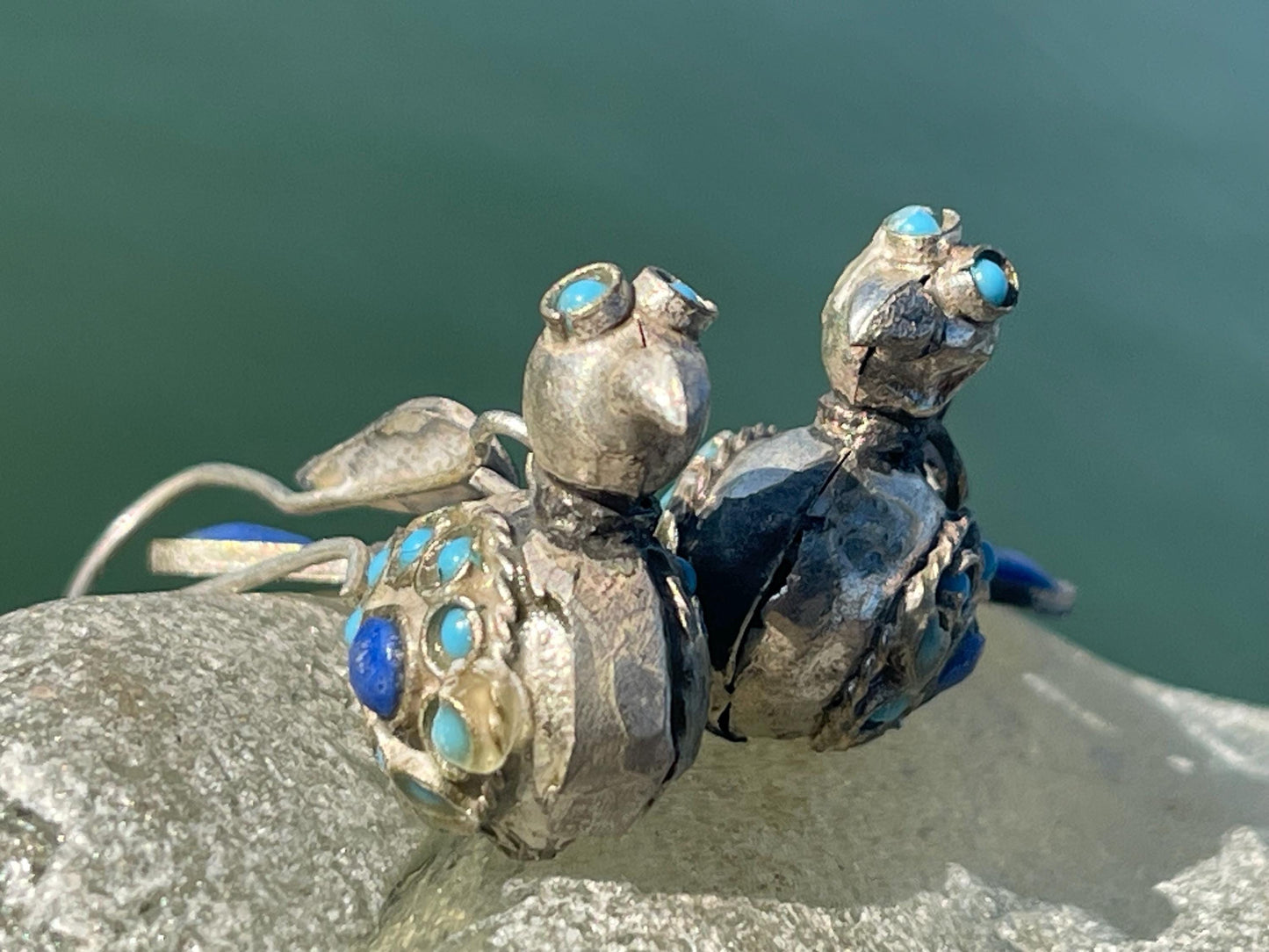 Gypsy jewellery, vintage bird earrings, silver bird earrings, vintage bird jewellery, ethical jewellery, gypsy earrings, unusual gift ideas