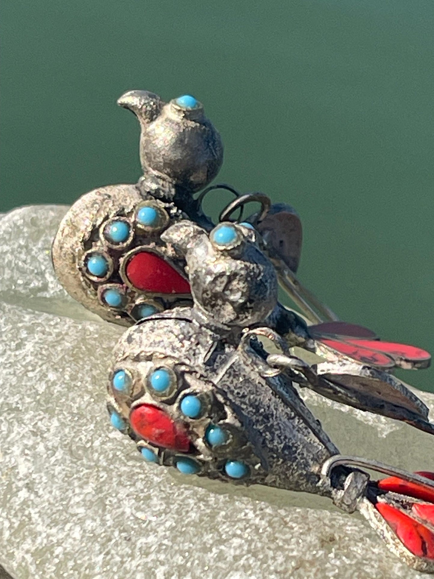 Gypsy jewellery, vintage bird earrings, silver bird earrings, vintage bird jewellery, ethical jewellery, gypsy earrings, unusual gift ideas