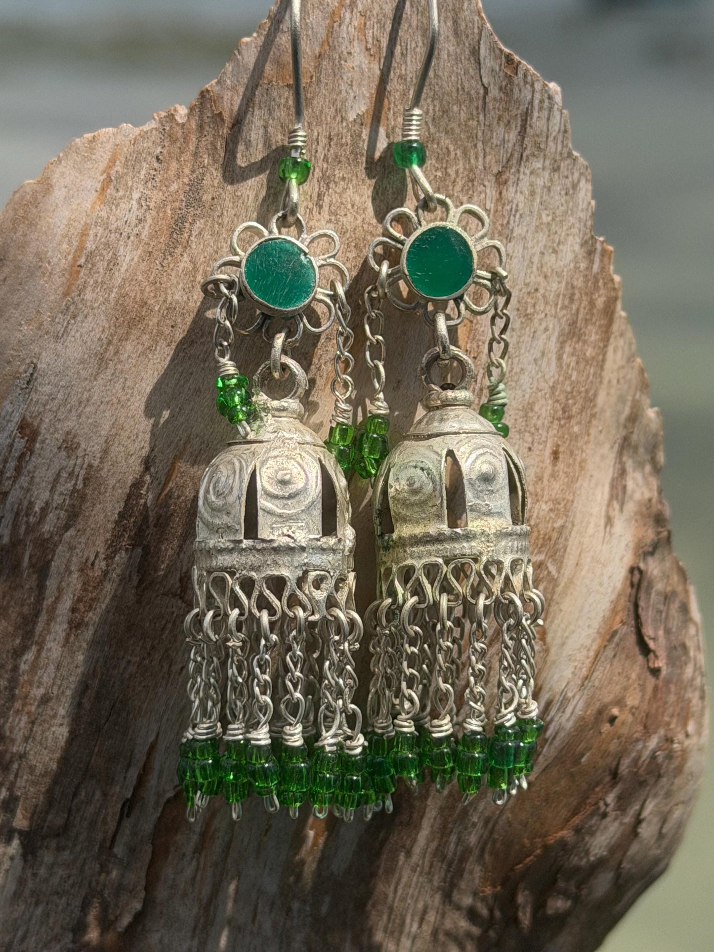 Gypsy jewellery, goddess earrings, goddess jewellery. vintage jewellery, ethical jewellery, gypsy earrings, tassel earrings, boho jewellery