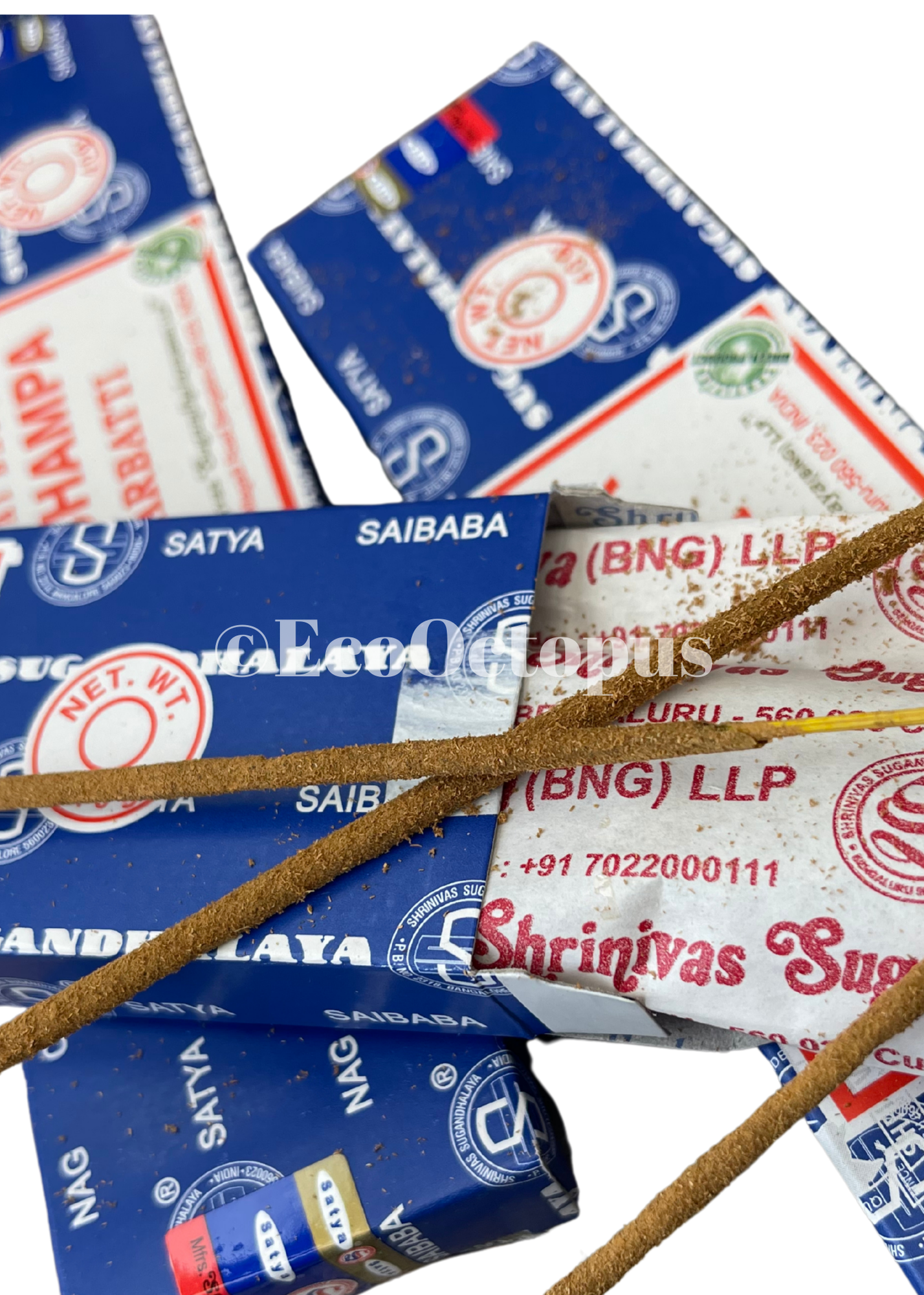 3 LARGE Packs of Nag Champa Incense. Satya Sai Baba original and authentic.