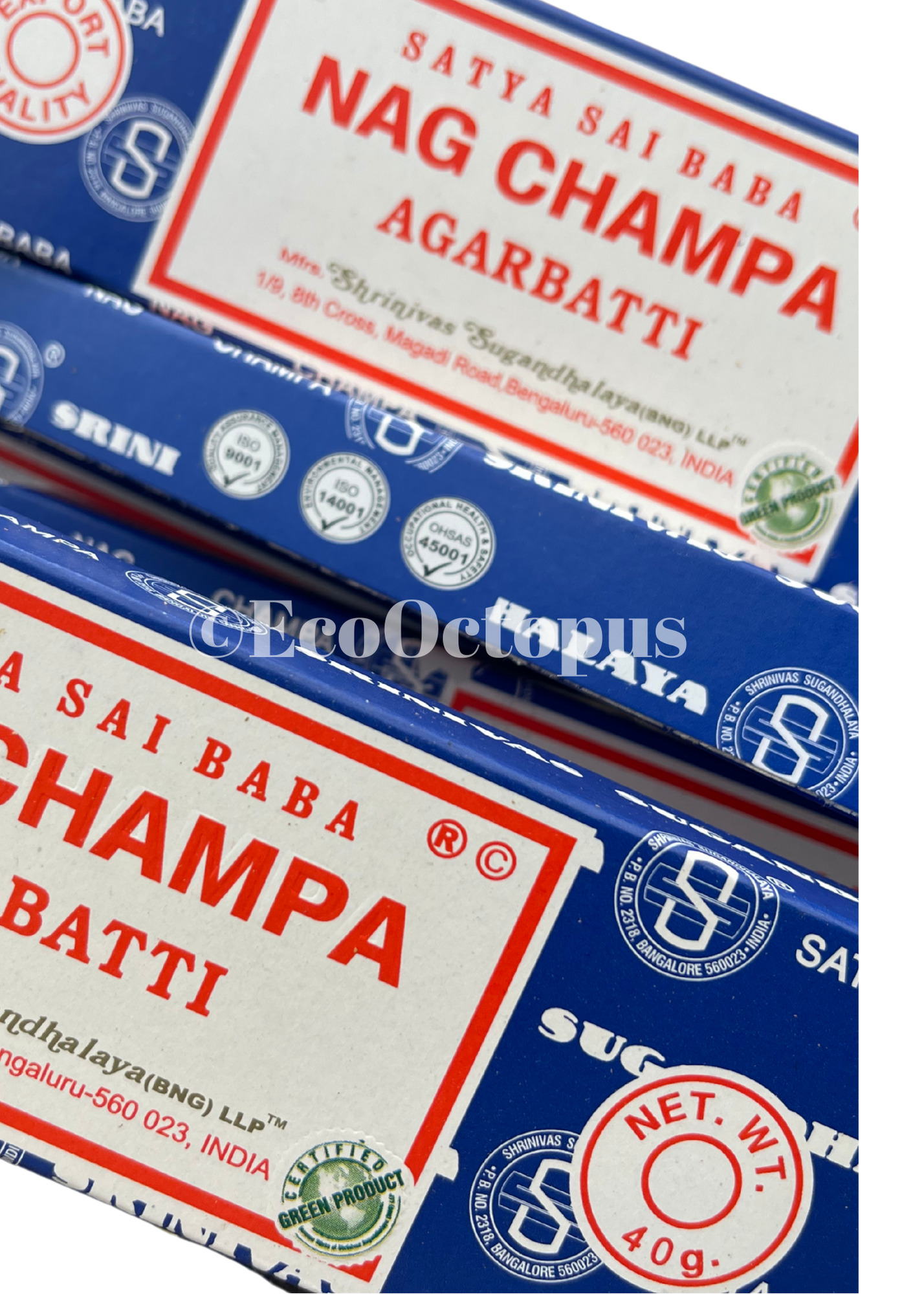 3 LARGE Packs of Nag Champa Incense. Satya Sai Baba original and authentic.