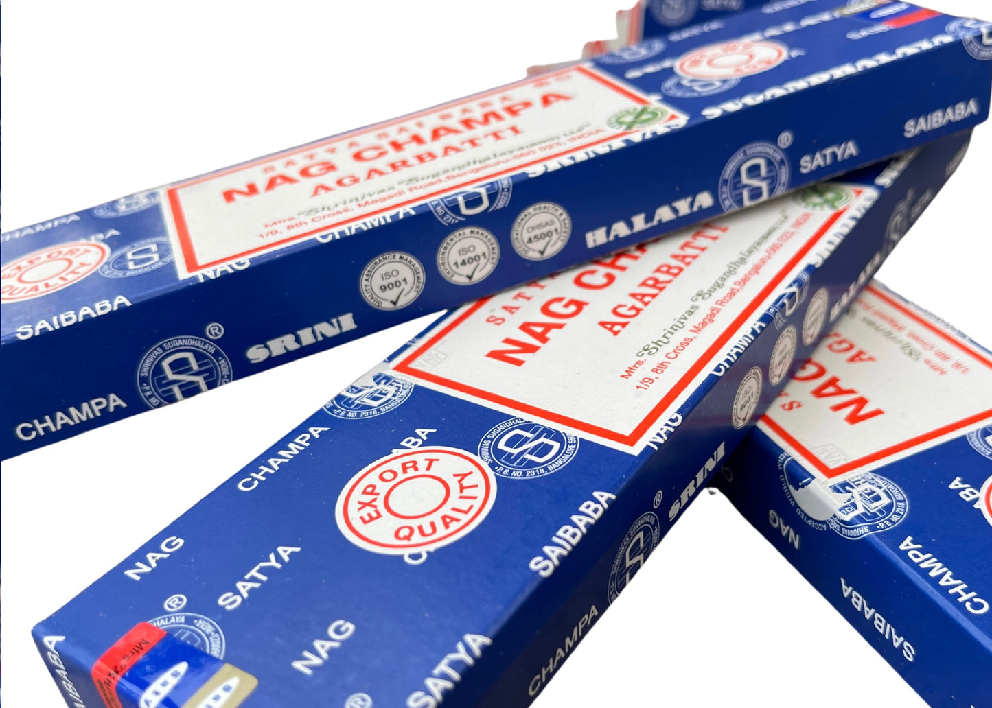 3 LARGE Packs of Nag Champa Incense. Satya Sai Baba original and authentic.