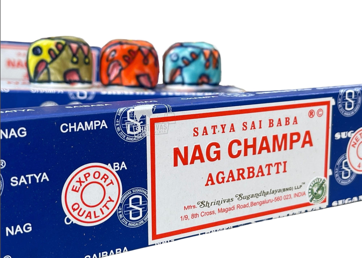 3 LARGE Packs of Nag Champa Incense. Satya Sai Baba original and authentic.