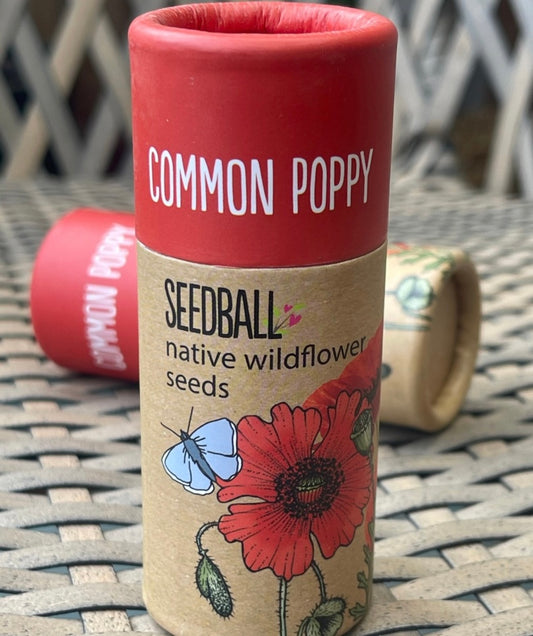 Poppy seed bombs. Flower bombs Save The Bees! Great as little gifts (perfect for remembrance) or to re-wild your garden. Bee friendly plants and gifts, made in the UK.