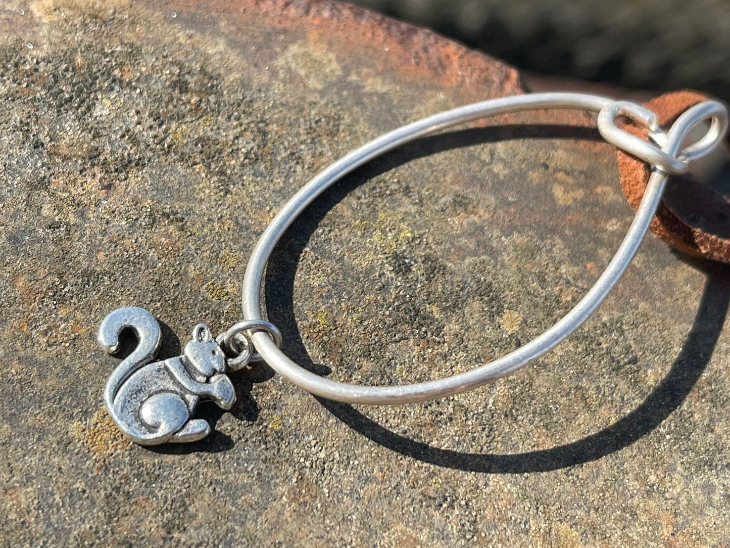 Recycled sterling silver Squirrel necklace, Recycled silver necklace, Squirrel jewellery. Eco friendly jewellery, handmade necklace