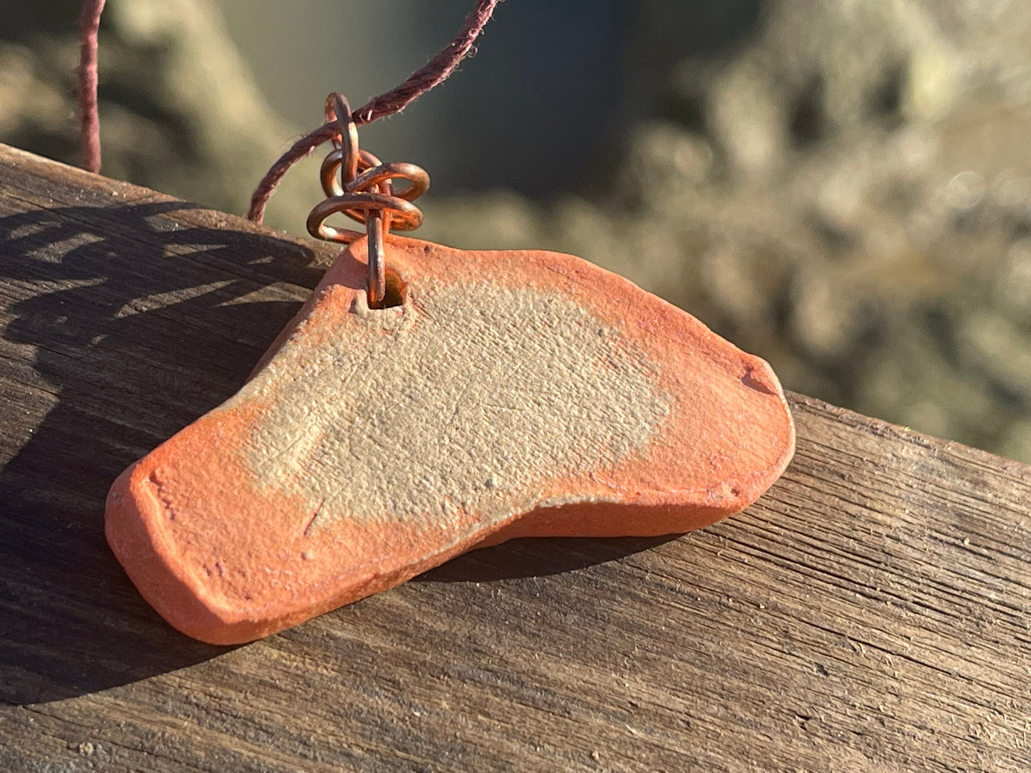 Handmade dolphin necklace, handmade ceramic necklace, pottery necklace, boho jewellery, dolphin jewellery, unique jewellery