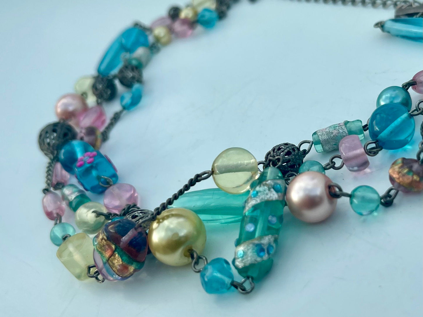 Boho jewellery, boho necklace, unusual gift for her, eco friendly gift for her, ethical jewellery, up cycled jewellery, ethical jewellery