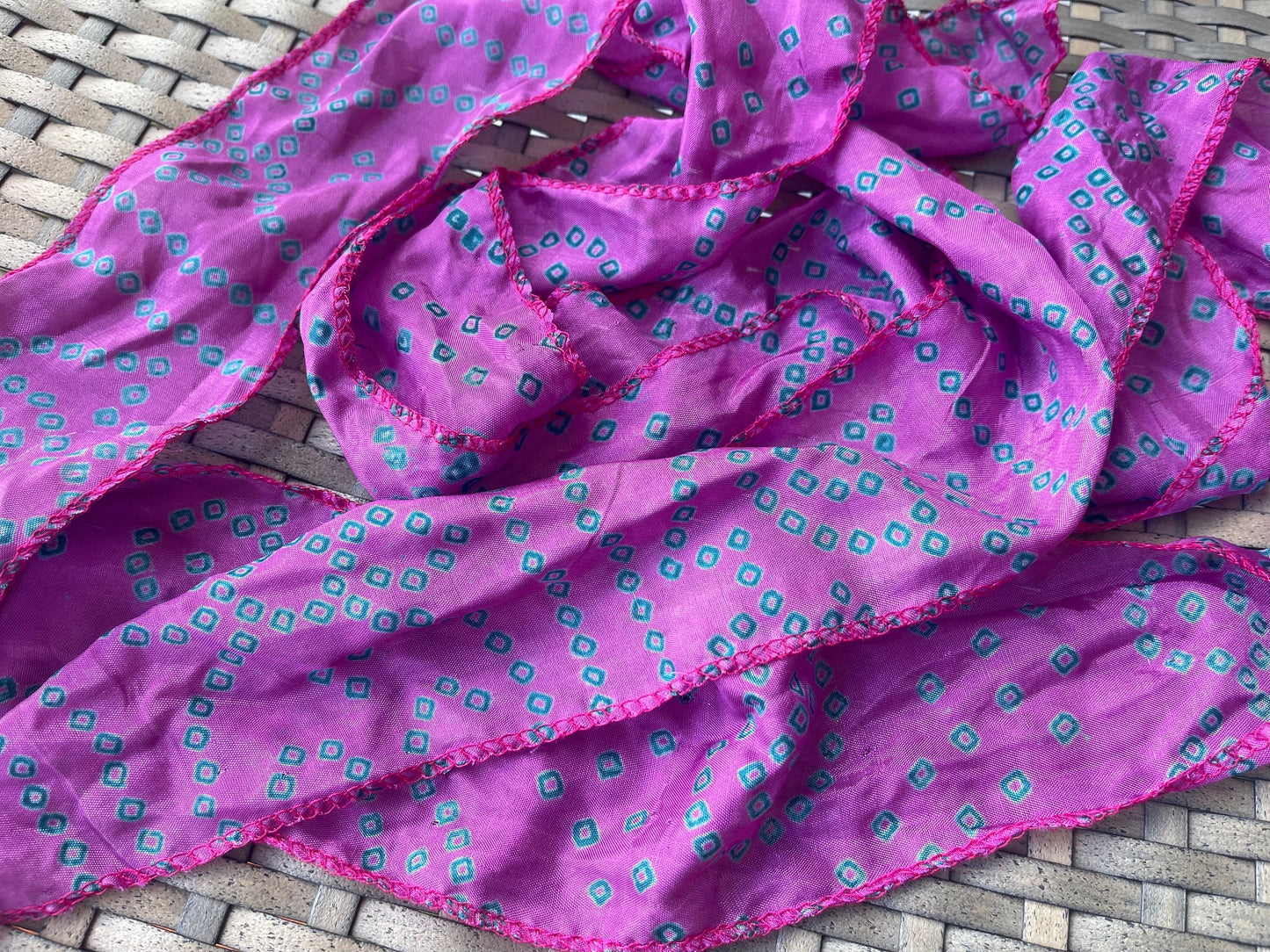 SALE. Recycled scarves, Handmade hair bands. Recycled Head Scarf. Wrist Wrap - Eco-Friendly Gift for Her, sari hair wrap, Indian hair scarf