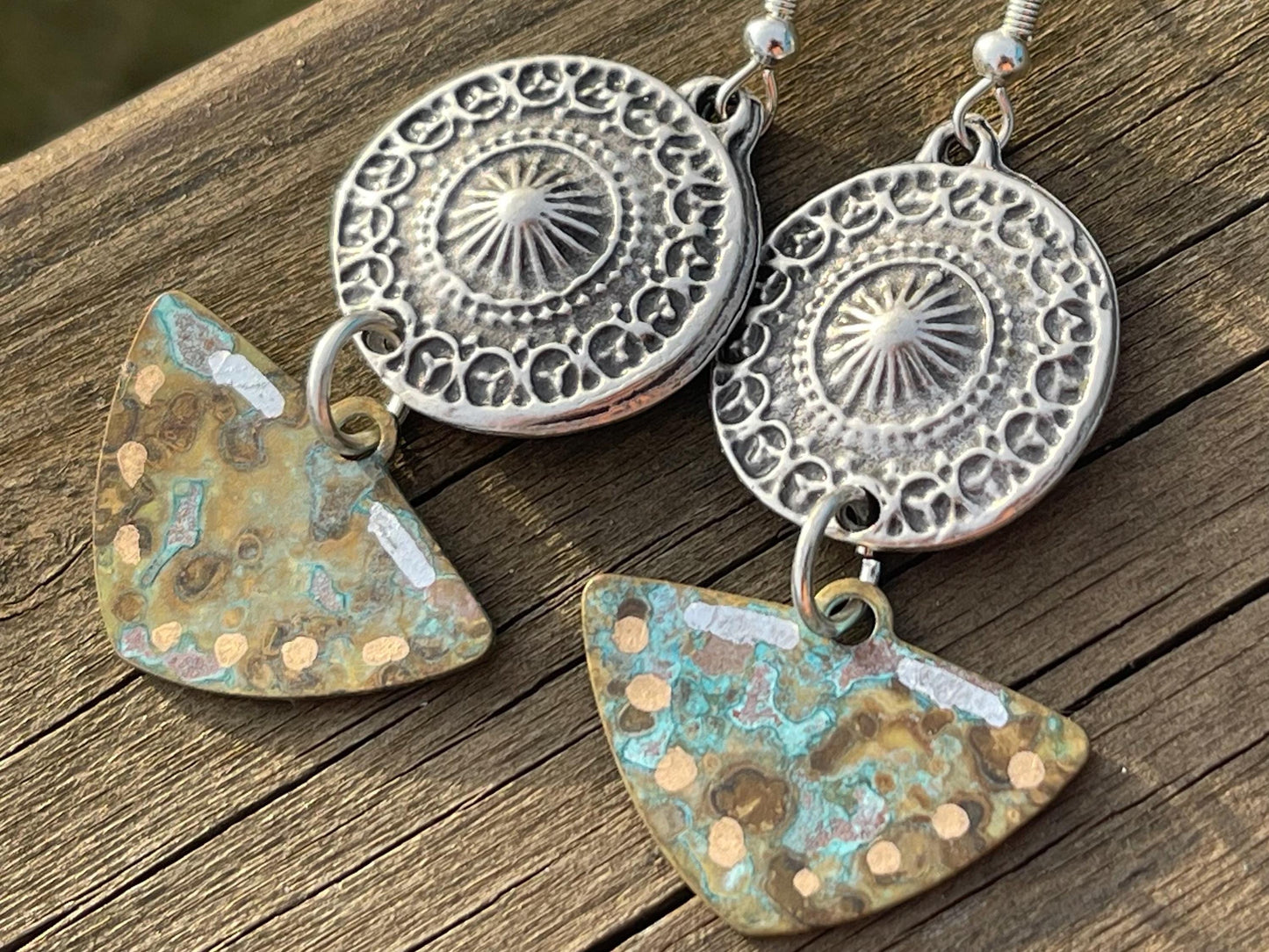 Boho unusual jewellery, handmade earrings, unique earrings, blue jewellery, ethical gift ideas, ethical jewellery, unusual presents