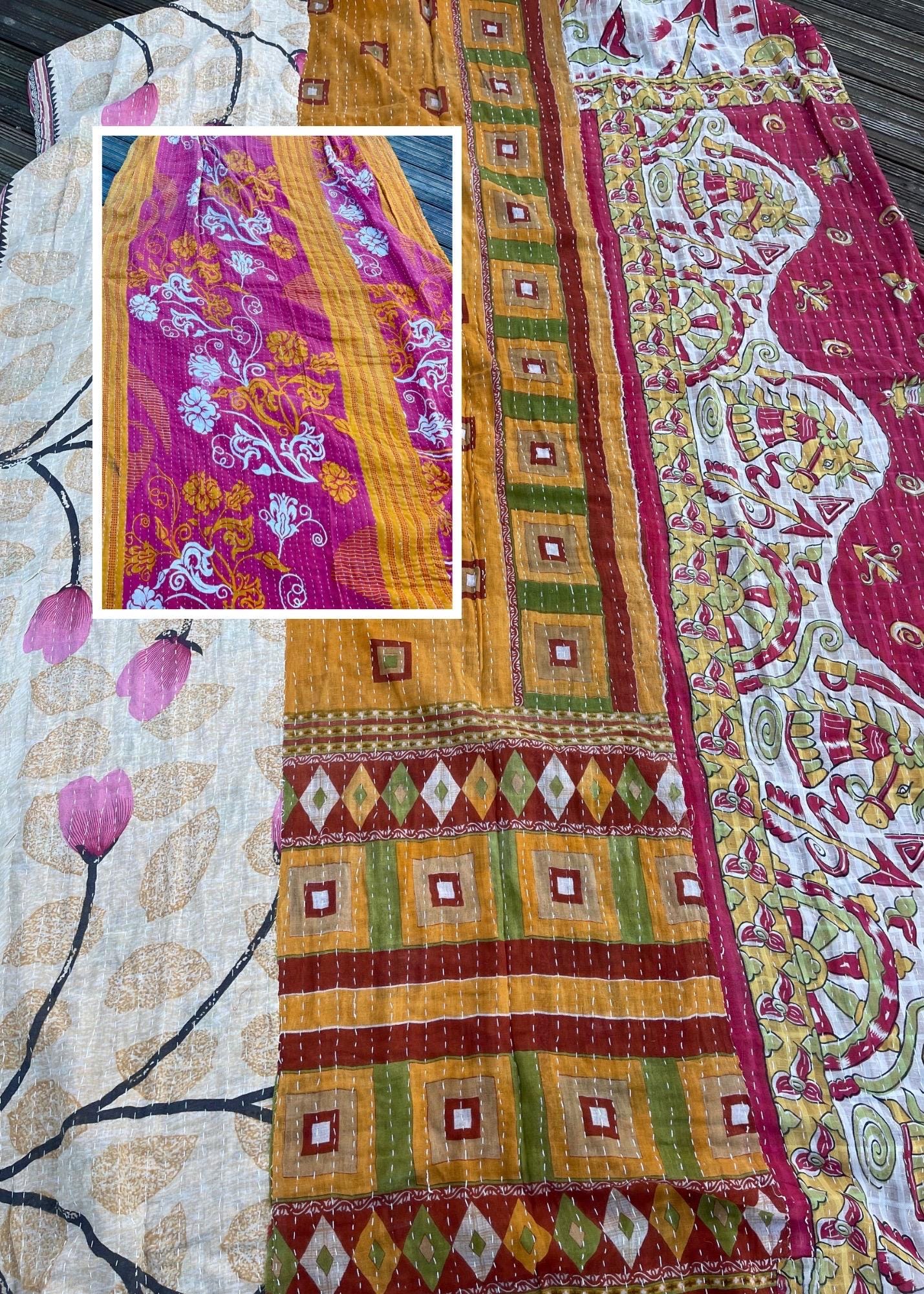 Vintage eco friendly throws. Eco friendly picnic blankets. Boho throws, throws for sofas, boho blankets, ethical throws, ethical home decor