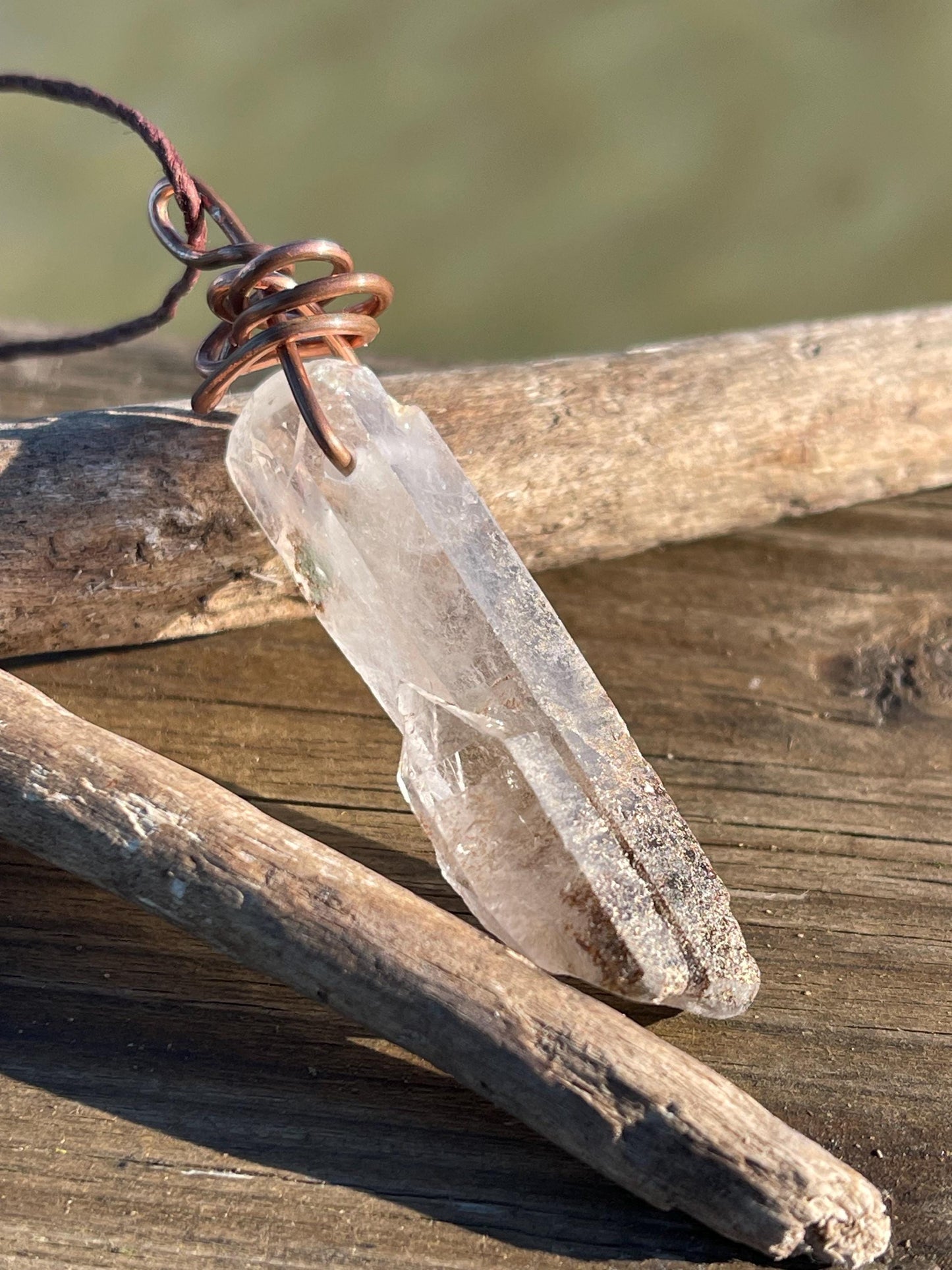Raw Smokey Quartz Necklace. Unique jewellery. Smokey quartz pendant, boho pendants, handmade necklace, gift for him, ethical jewellery