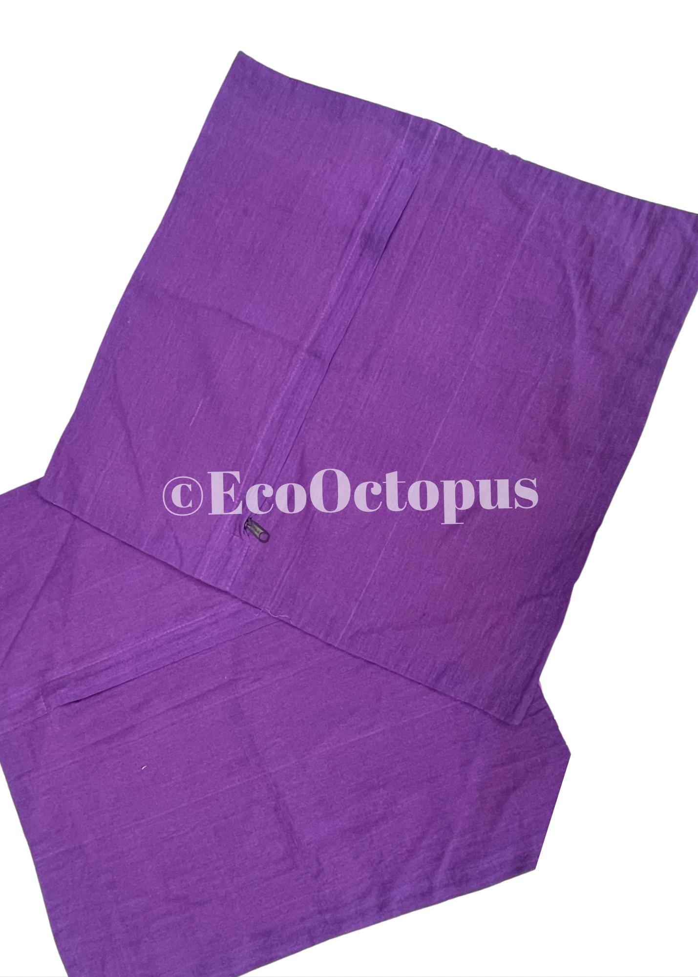 Recycled purple cushion covers, colourful cushions, eco friendly cushion, colourful cushion. Eco friendly cushions. Square cushion covers.