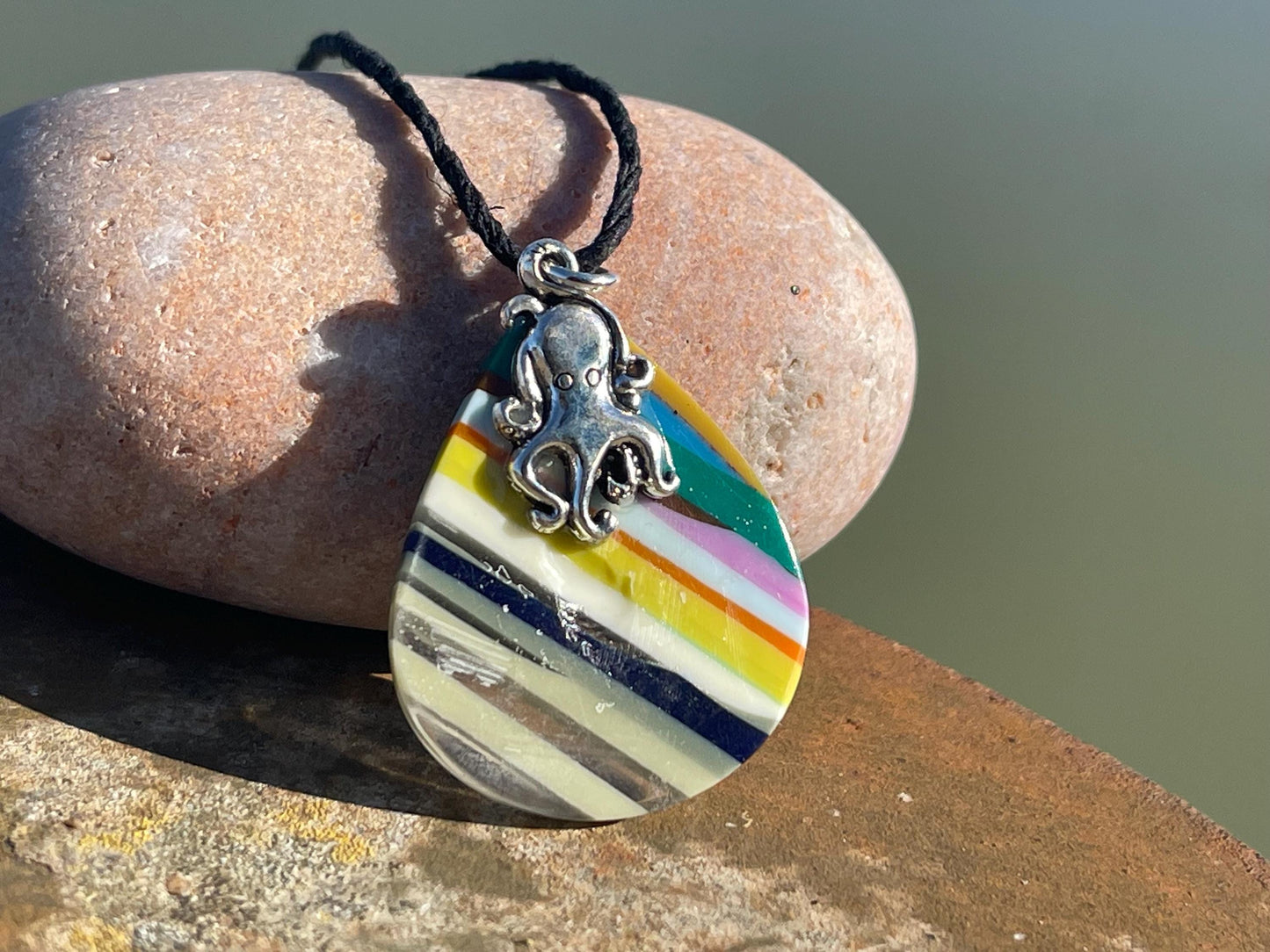 Surfite Pendants. A waste product created when making surfboards. Gift for surfer, unique gifts. Handmade gifts for surfers. Surf necklace.