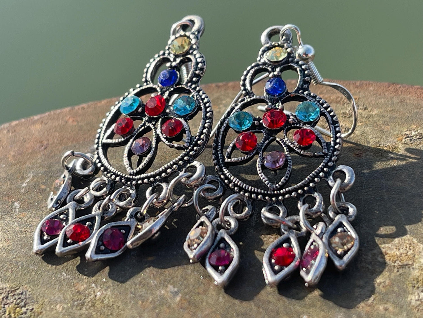 Gypsy jewellery, vintage jewellery, ethical jewellery, gypsy earrings, tassel earrings, boho jewellery, eco friendly jewellery.