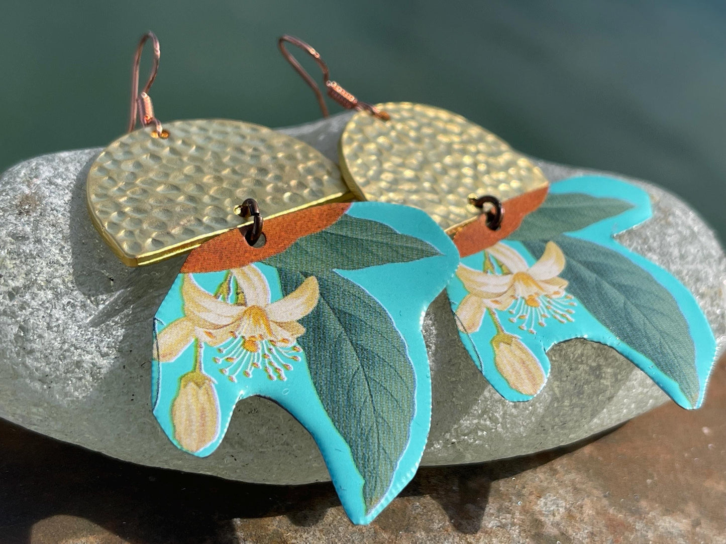 Tin can earrings, ethical jewellery, recycled jewellery, eco friendly jewellery, eco earrings, gift for her, fun earrings, eco friendly gift